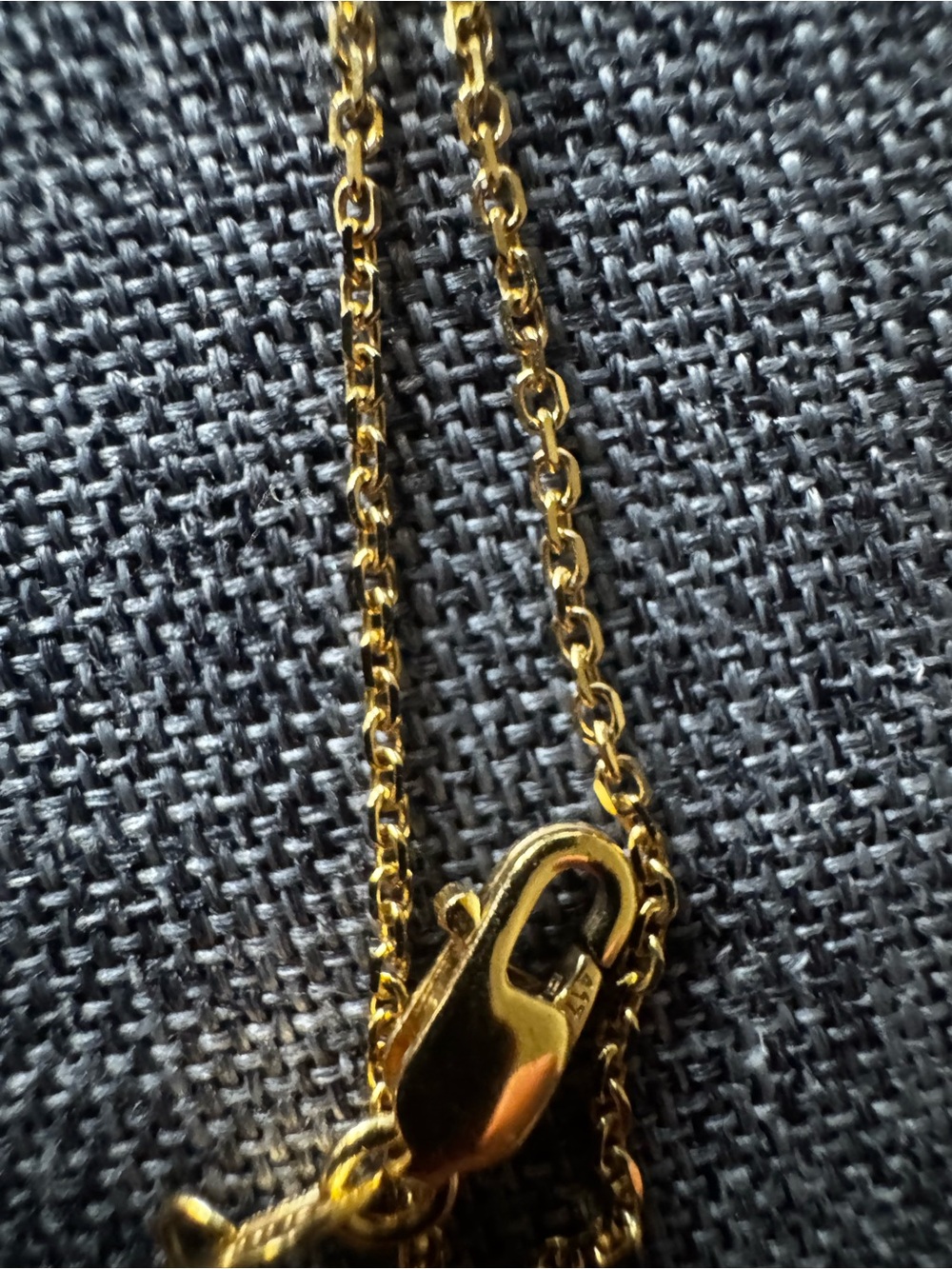 10k vintage  Yellow Gold Cable Chain Necklace 16" - Gold 10 k